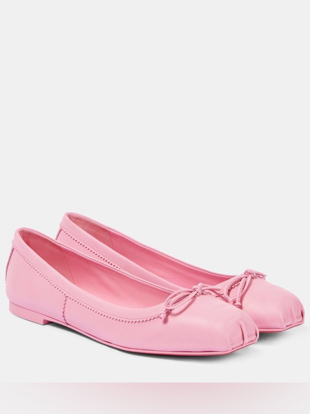 Christian Louboutin pink leather ballet flats NWT 40